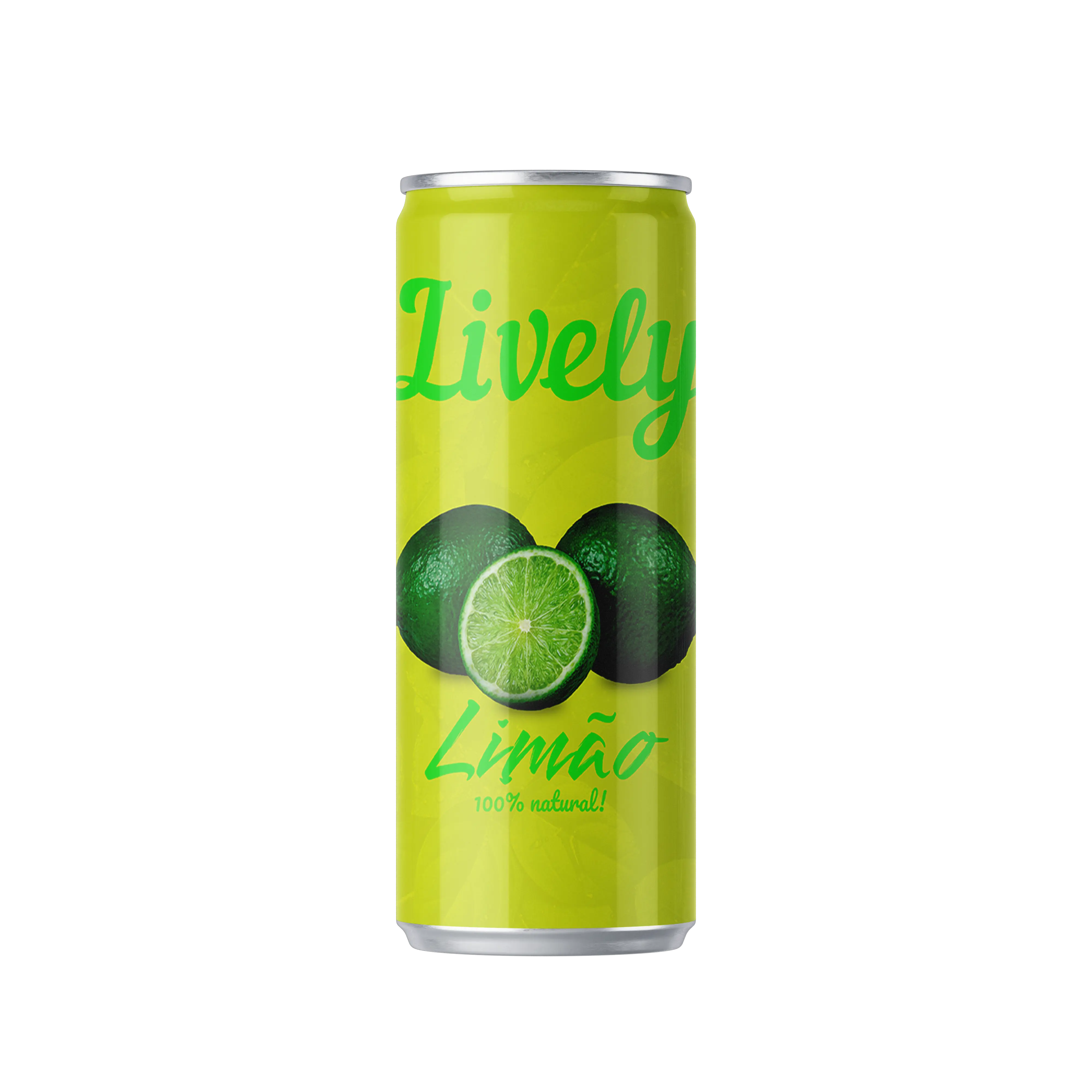 Lata de suco de limão da Lively