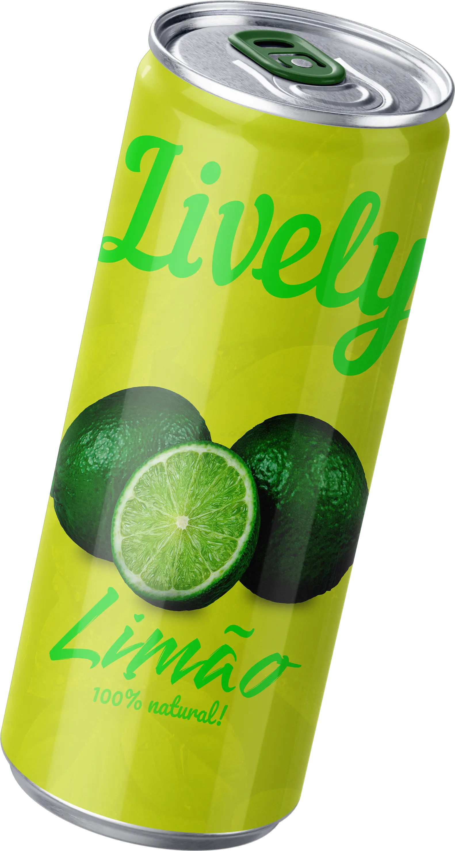 Lata de suco de limão da Lively